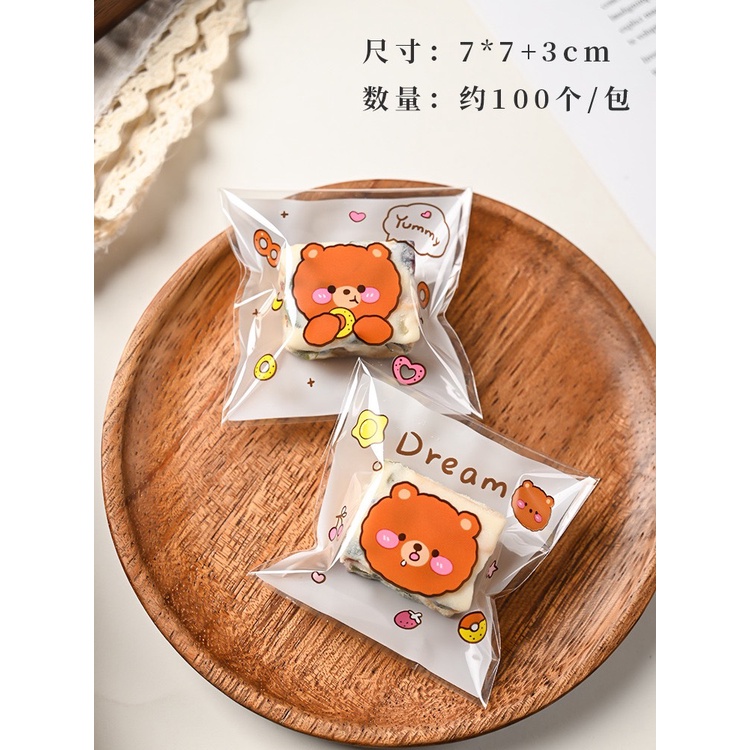 Túi dán P.E - size 7*7+3cm