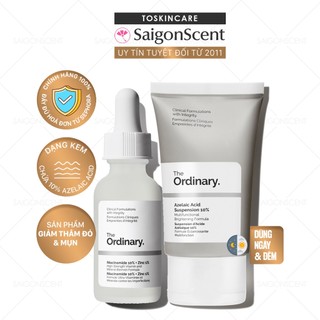 Bộ đôi giảm mụn The Ordinary - 10% Niacinamide + 1% Zinc & Azelaic Acid Suspension 10% ( 30mLx2 )