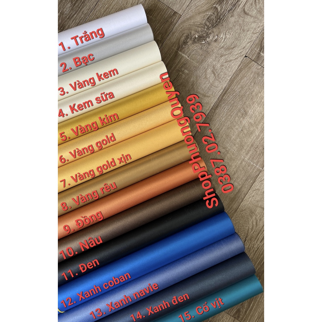 Giấy mỹ thuật nhũ(ánh nhũ 120gsm)l 26 mã màu 79x109cm
