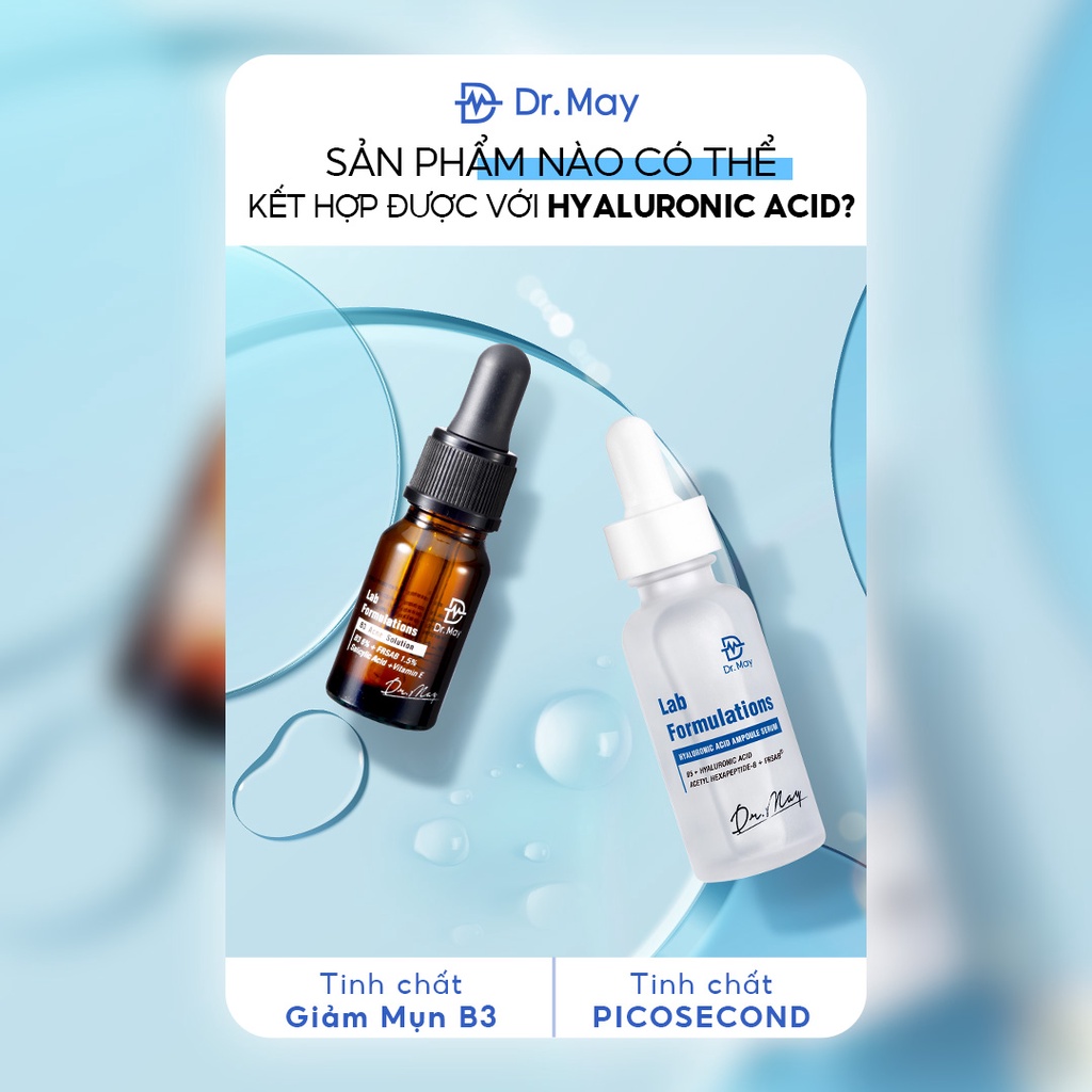 Tinh chất Dr.May Hyaluronic Acid&B5 chuyên cấp nước phục hồi da 30ml