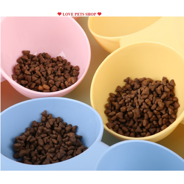 BÁT ĂN, CHÉN ĂN NHIỀU NGĂN CHO CHÓ MÈO NHỎ HÌNH BÔNG HOA - LOVE PETS SHOP