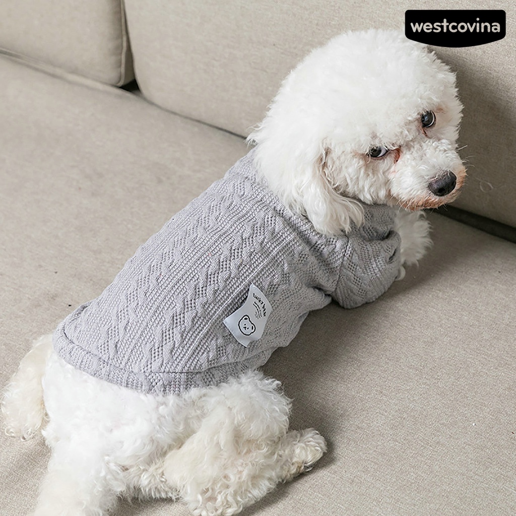 [COD]♘Áo Len Mềm Mại Co Giãn Thoải Mái Cho Thú Cưng