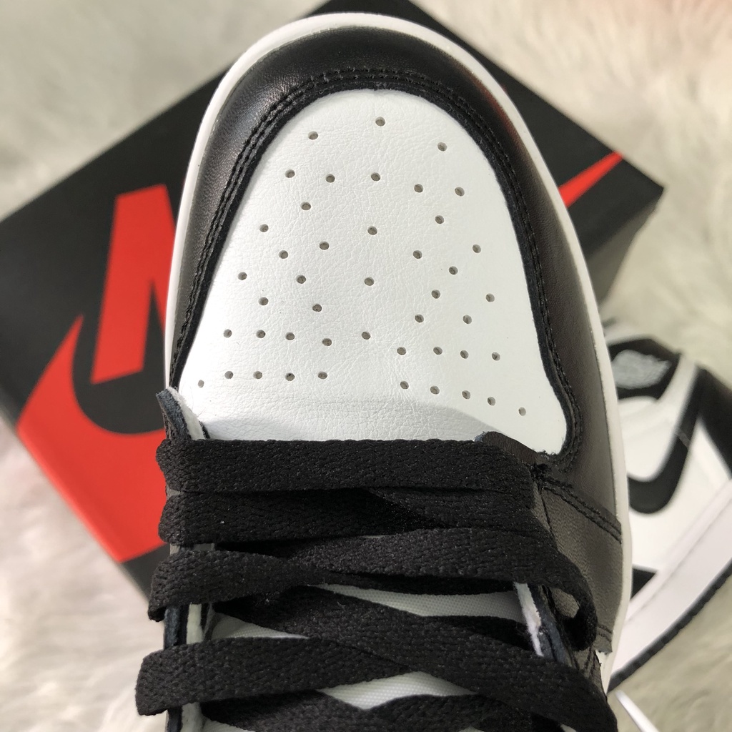 Giày Jordan 1 Panda Cổ Cao, Giày thể thao Jordan, Giày sneaker JD1 High đen trắng cao tặng Full bill box