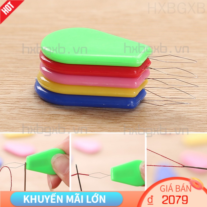 Dụng cụ xỏ chỉ bằng nhựa đa năng với màu ngẫu nhiên dễ sử dụng
