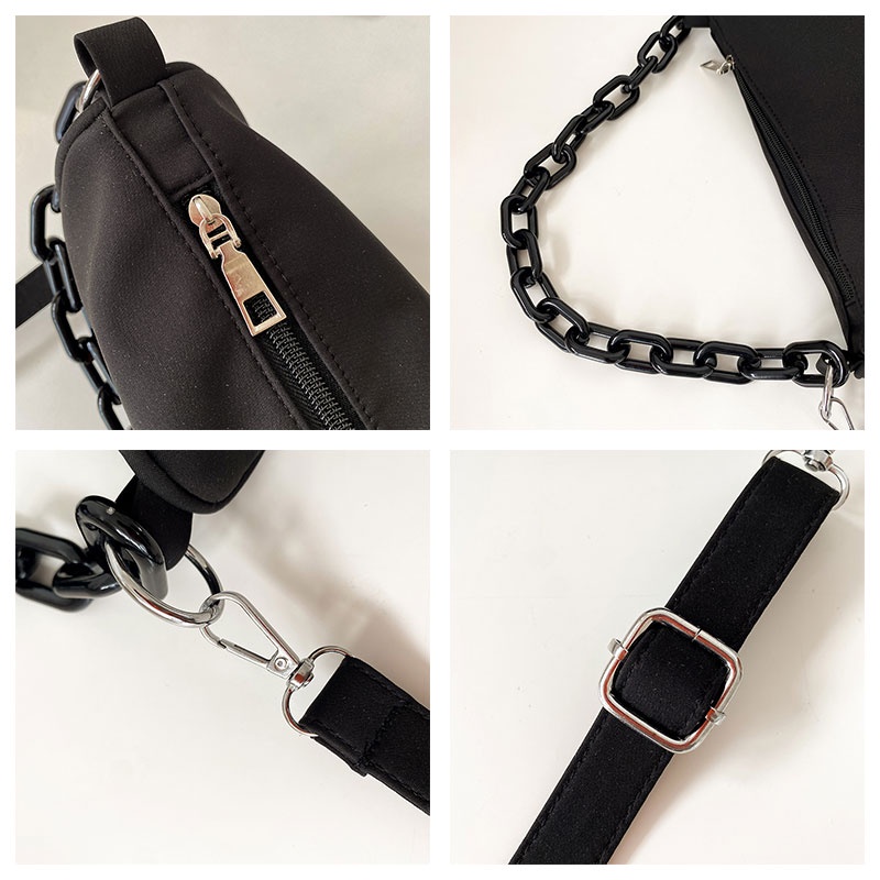 Mischa Túi Đeo Chéo Vai Bằng Nhựa acrylic Màu Trơn Đơn Giản Thời Trang Cá Tính