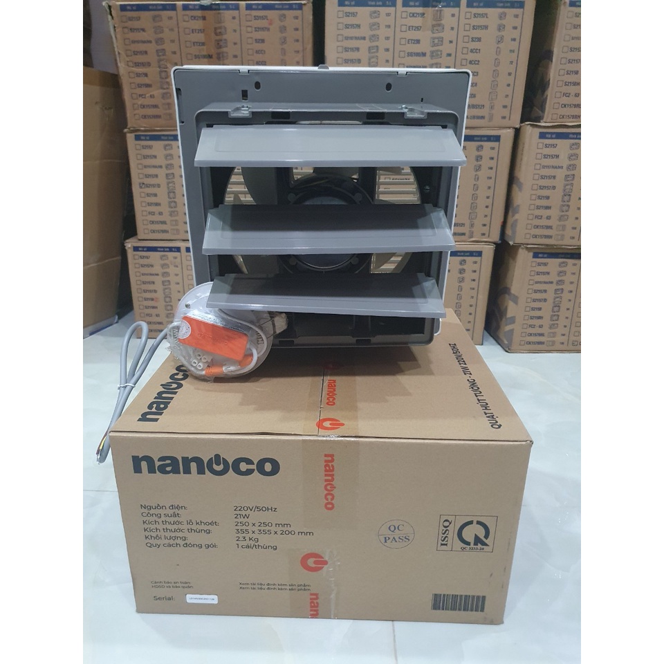 Quạt hút gắn tường Nanoco NWV2520/NWV1520/NWV2020