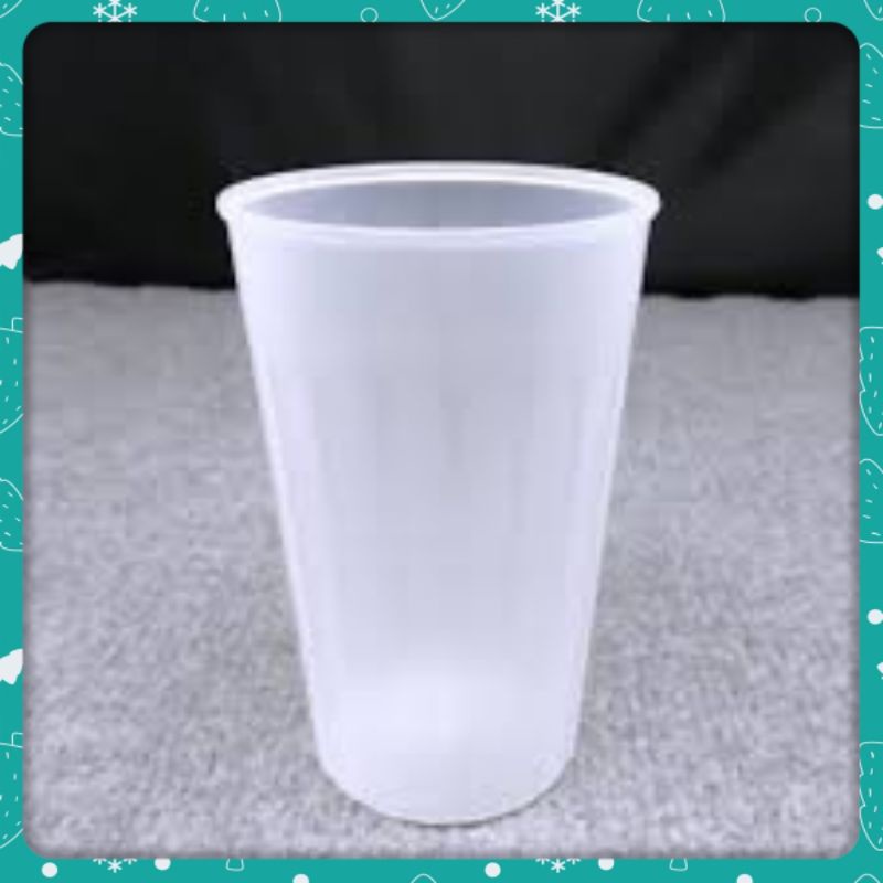 Cốc nhựa sọc kẻ trắng việt nhật 500ml