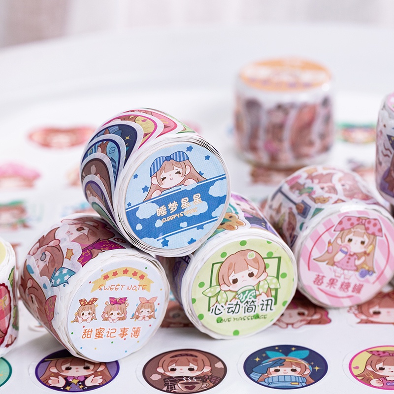 Băng Keo Giấy Dán Trang Trí Hình Động Vật Hoạt Hình Dễ Thương JP6