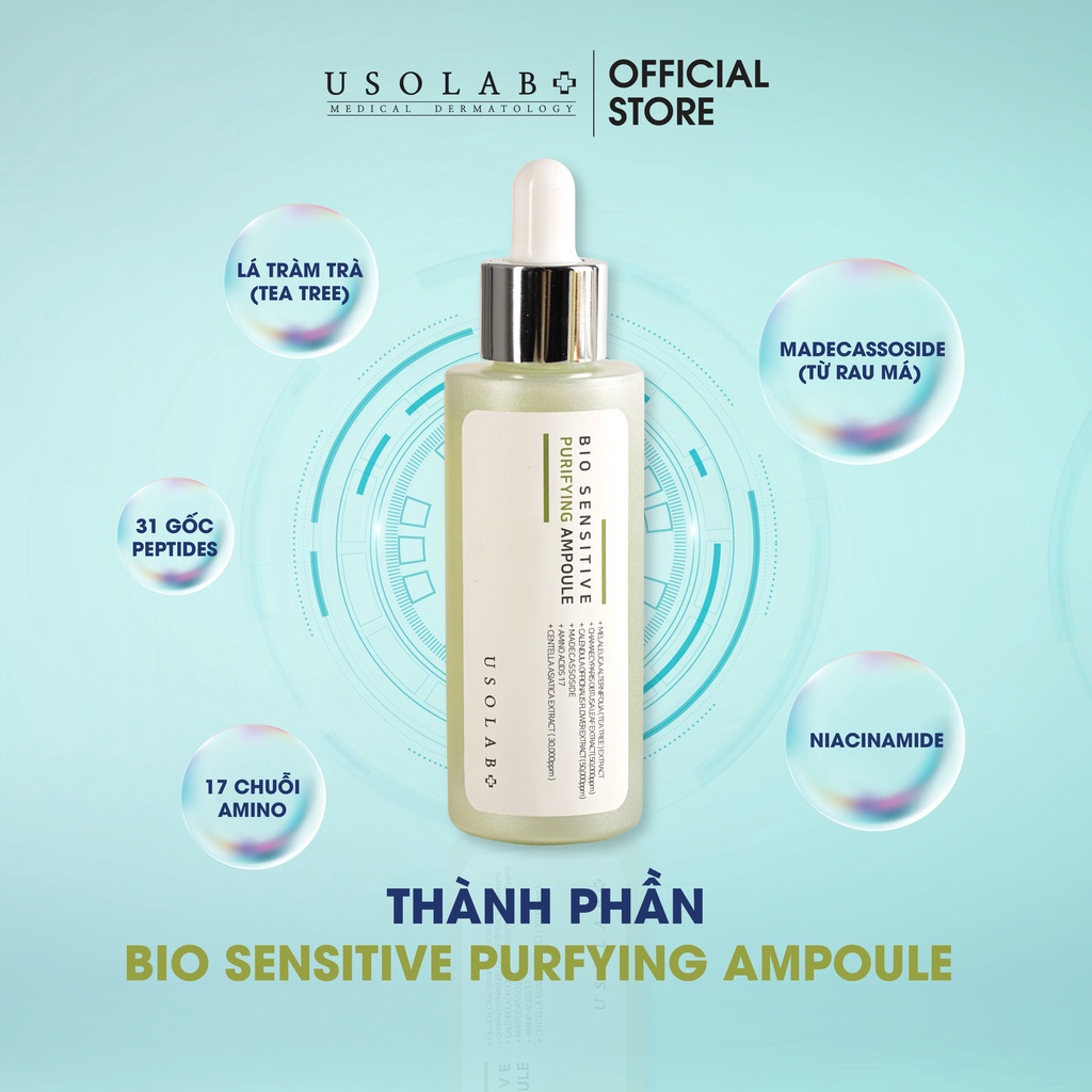 Tinh chất giảm dầu mụn Usolab Purifying Ampoule 50ml