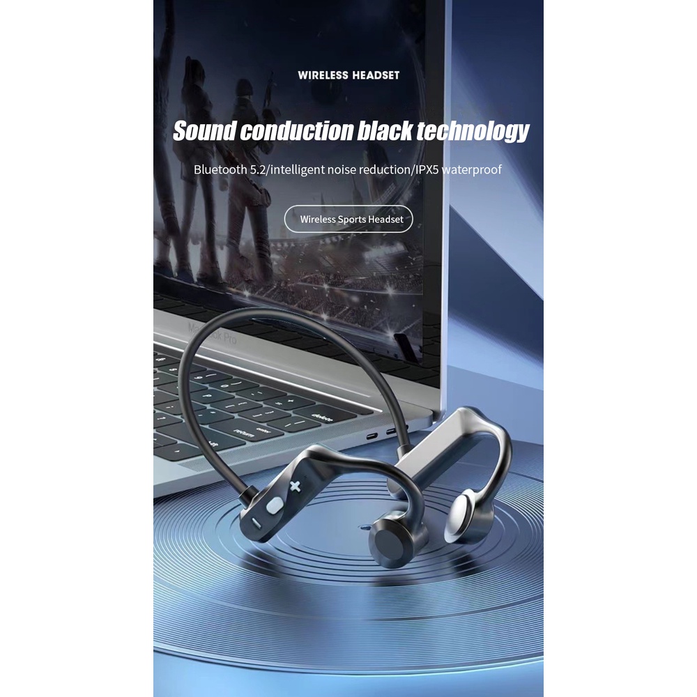 Tai Nghe Thể Thao Không Dây Bluetooth 5.2 Ks69 Rga Truyền âm Thanh Qua Xương KKDURANT