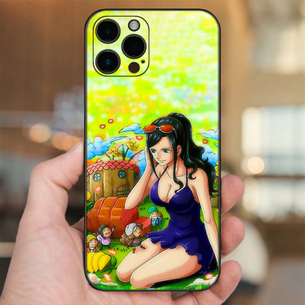 Ốp lưng iPhone 12 Pro Max dẻo đen cạnh vuông in hình Nico Robin One Piece Đảo Hải Tặc