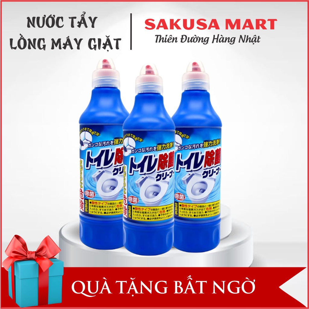 Nước Tẩy Rửa Bồn Cầu Toilet Nhà Vệ Sinh Chai 500ml Diệt Sạch Vi Khuẩn Nhật Bản