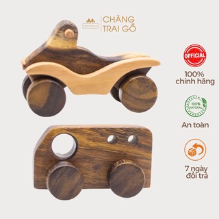 Set Bus Motor Mini Đồ Chơi Gỗ Cho Trẻ Xe Bus Chàng Trai Gỗ