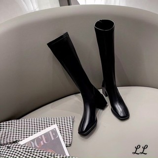 Bốt boot đùi missbeney gót vuông 6cm kèm ảnh thật