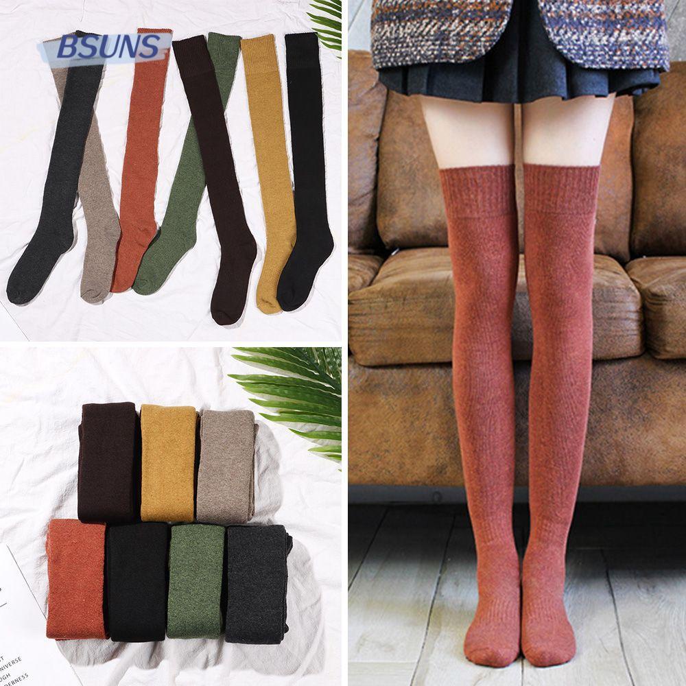Tất Dệt Kim Dài Qua Gối Thời Trang Thu Đông Cho Nữ