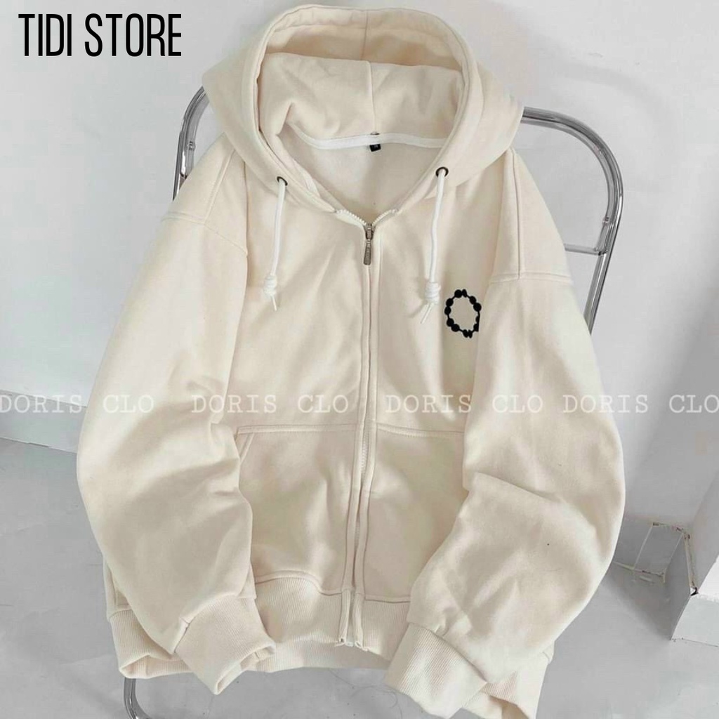 Áo khoác hoodie unisex nam nữ có mũ nón dây kéo chất nỉ bông cao cấp JKN06