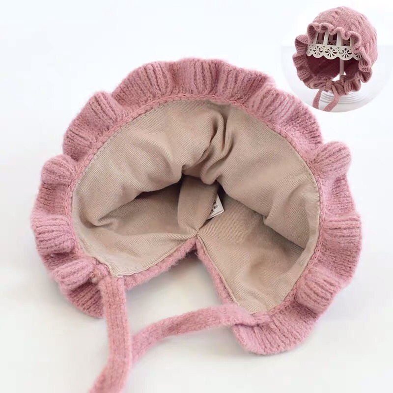 Babyfair. Mũ Bò Cho Bé Dệt Kim Mềm Mại Thân Thiện Với Làn Da Phong Cách Dễ Thương Co Giãn Thoáng Khí Mùa Đông Từ 3 Đến 24 Tháng
