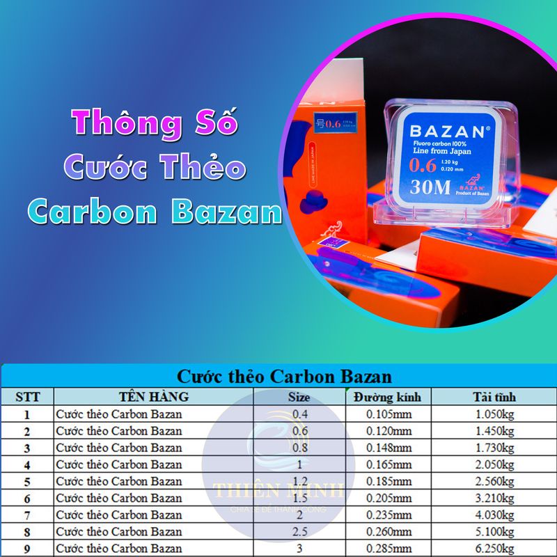 Cước Thẻo Câu Đài Huyền Thoại BaZan Chất Lượng Cao Chính Hãng  - Vũ Môn Fishing