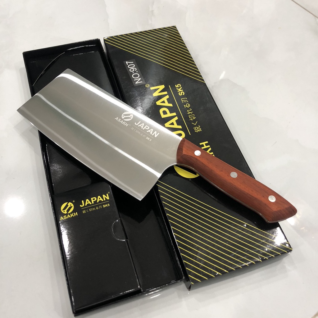 Dao Chặt Xương Thịt - Dao Nhà Bếp Nhật Bản Chính Hãng Lưỡi Dao Chất Liệu Thép Cao Cấp Không Gỉ Bản To