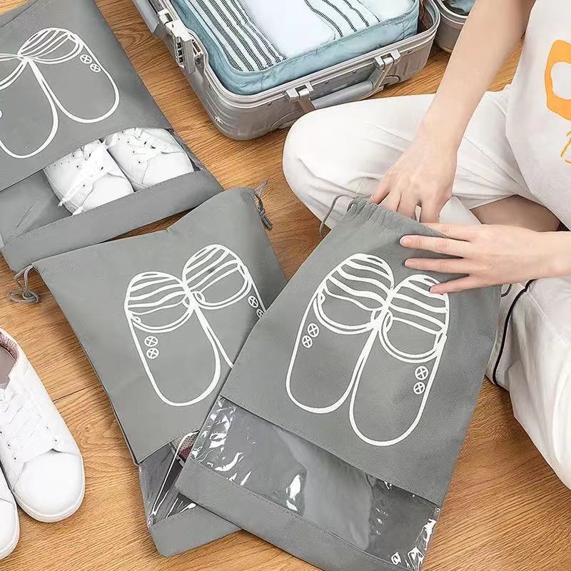 Túi đựng giày dép du lịch có dây rút đa năng, túi rút đựng giày đá bóng nhiều màu kho sỉ mb