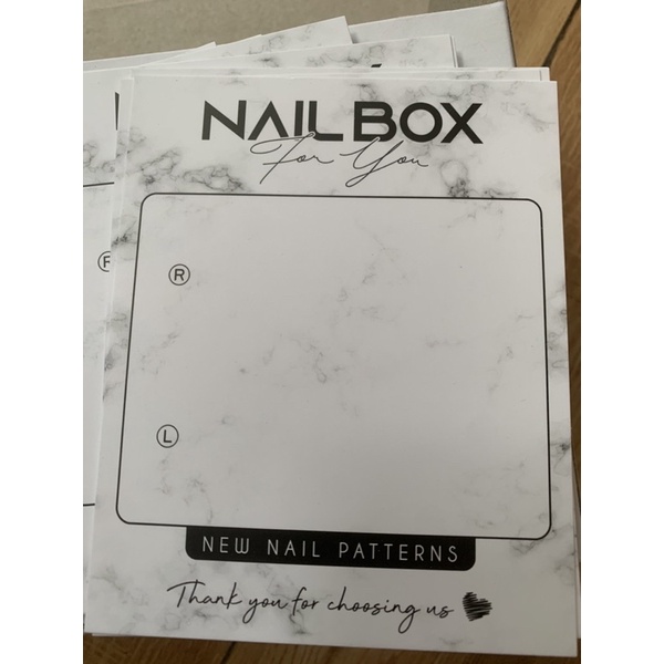 Combo 10 miếng Giấy NAIL BOX dùng gắn móng giả