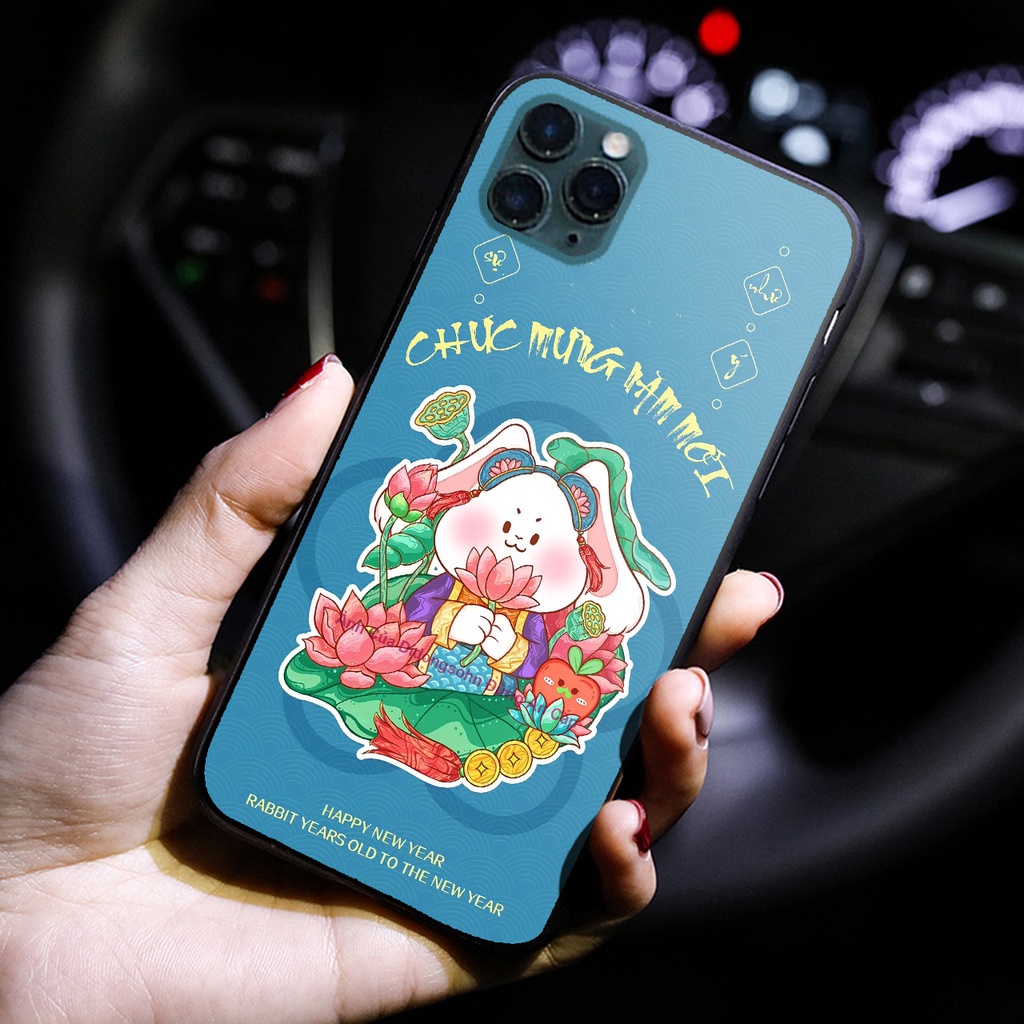 Ốp lưng Mặt Kính Tết Quý Mão 12 cho S amsung - O ppo - i Phone - R ealme TET12 - didongso