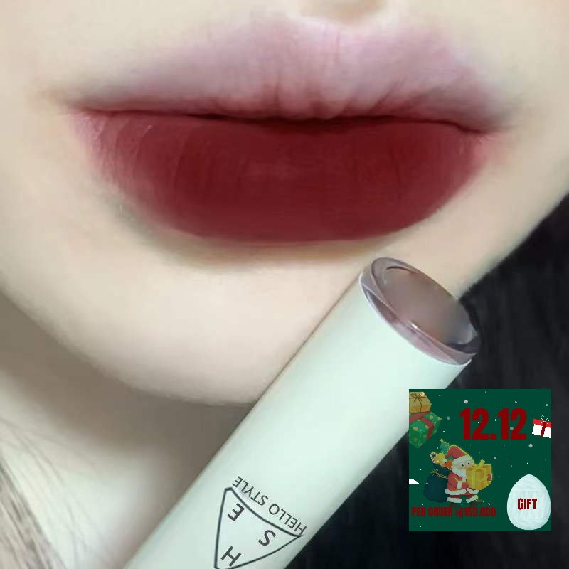 Son kem lì dưỡng ẩm lâu trôi Hello Style phủ sương/ánh gương nhiều kiểu tùy chọn