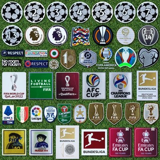 Huy Hiệu Dạng Bóng Đá Cúp UCL patch La Liga Serie A Ligue 1FIFA Bundesliga FA Fafc CUP 2021 / 22 / 23
