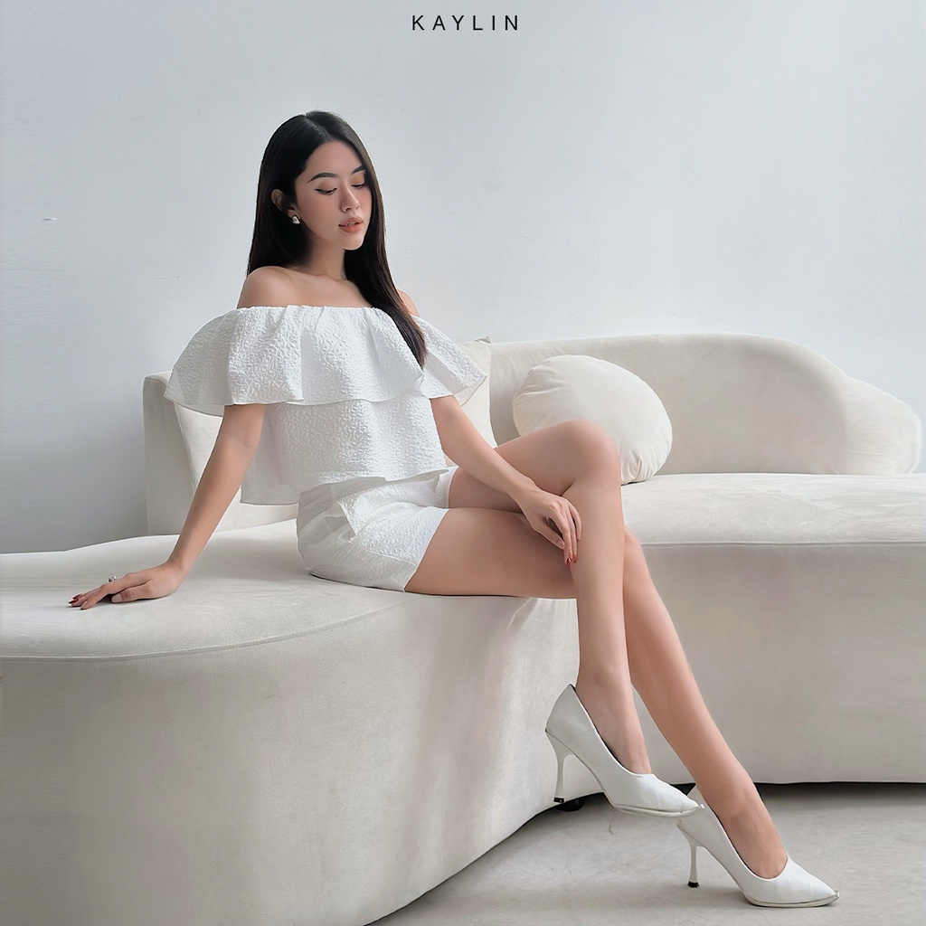 Set KAYLIN áo trễ vai phối quần đùi phong cách N1900