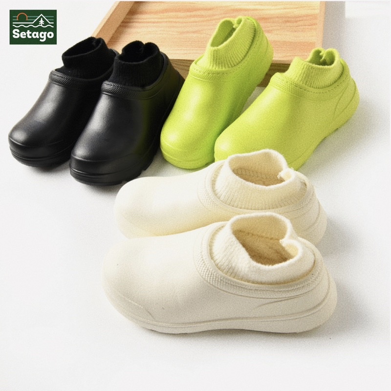 Ủng cao su lót bông cho chuyến dã ngoại Đông Xuân - ấm áp, chống nước, nhanh khô, không bí chân, chất êm nhẹ