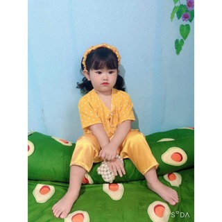 BỘ BÀ BA LỤA HOA CHO BÉ