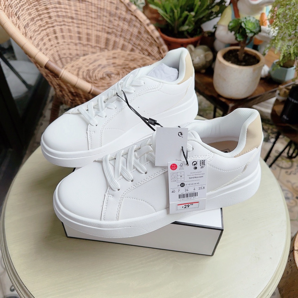 Bershka - Giày Bershka trắng - cho nam - size 40