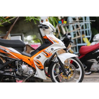 Tem Exciter 2008 - 2010 mẫu tem lửa ( Cam - Trắng)