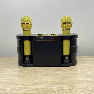 Loa Karaoke Bluetooth YS-202 Kèm 2 Micro Không Dây