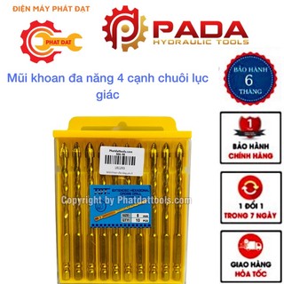 Mũi khoan đa năng 4 cạnh chuôi lục giác-Khoan kính, thủy tinh,khoan gạch men, gạch đá hoa cương