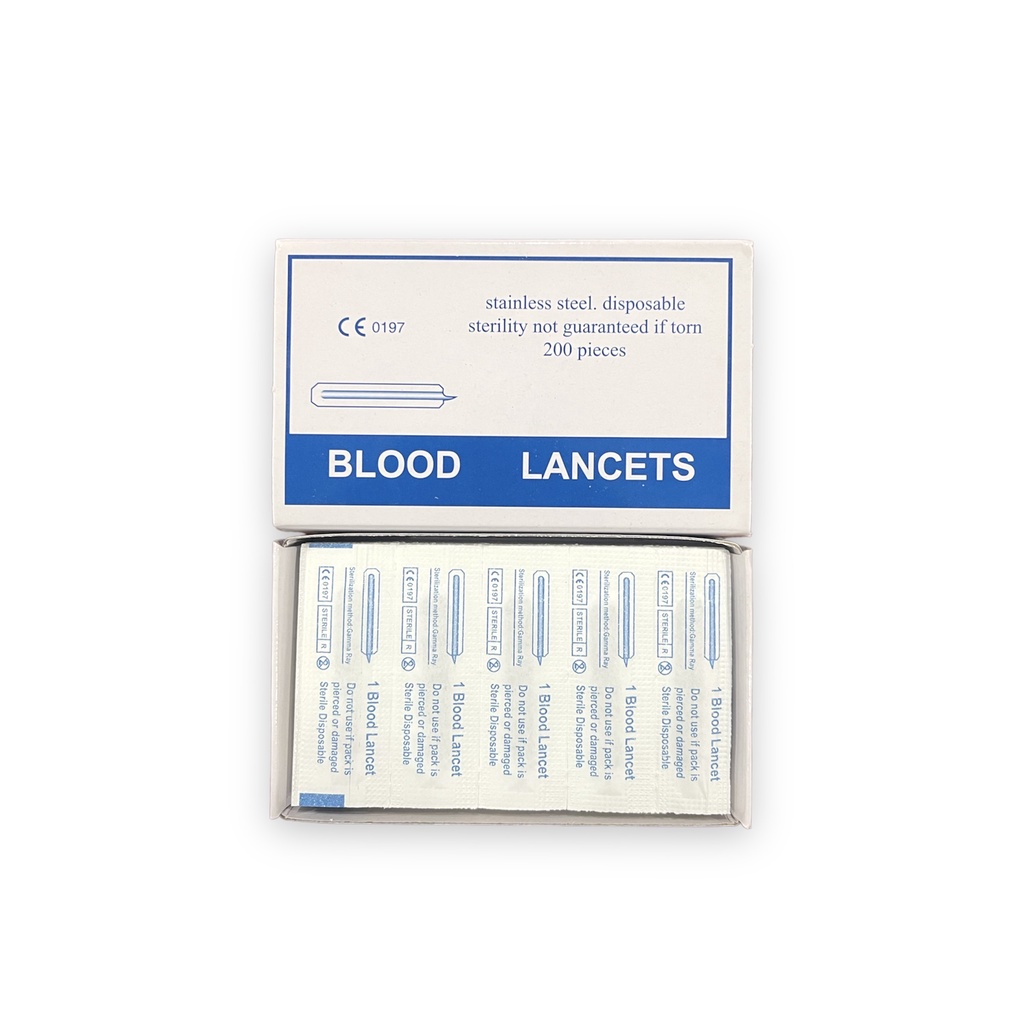 Hộp 200 Chiếc Kim Nặn Mụn Chích Máu Blood Lancets