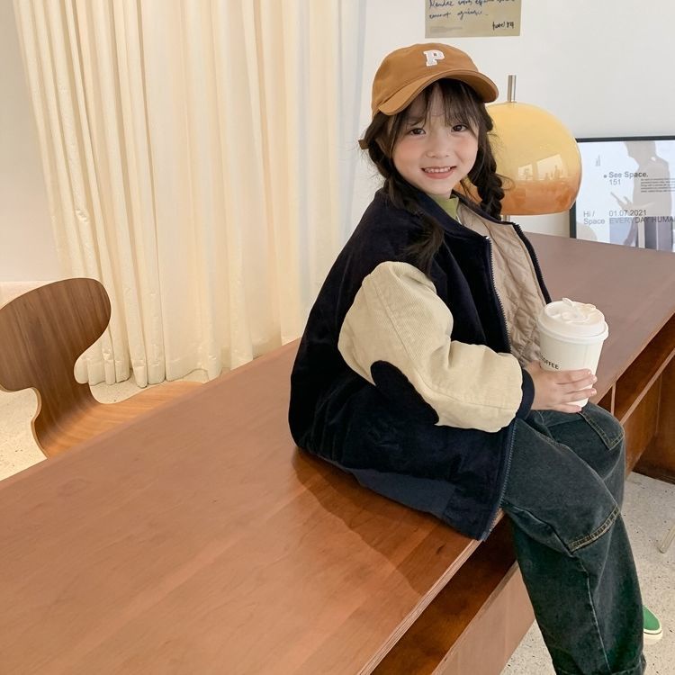 Áo Khoác Bóng Chày Dáng Vừa Dày Dặn Thời Trang Thu Đông Cho Bé Trai