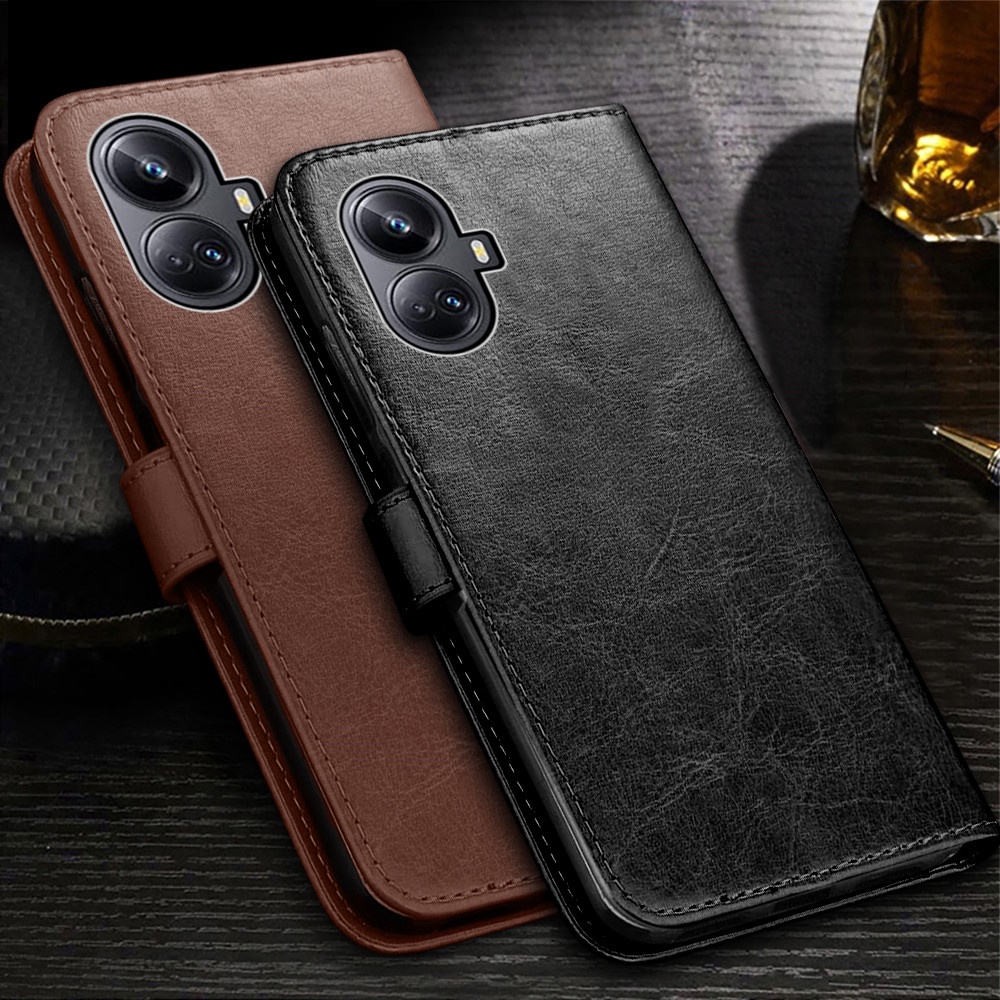 Ốp Lưng Điện Thoại Dạng Ví Da Lật Dành Cho realme 10 Pro Plus 5G Realme10 4g realme 10 Pro Plus