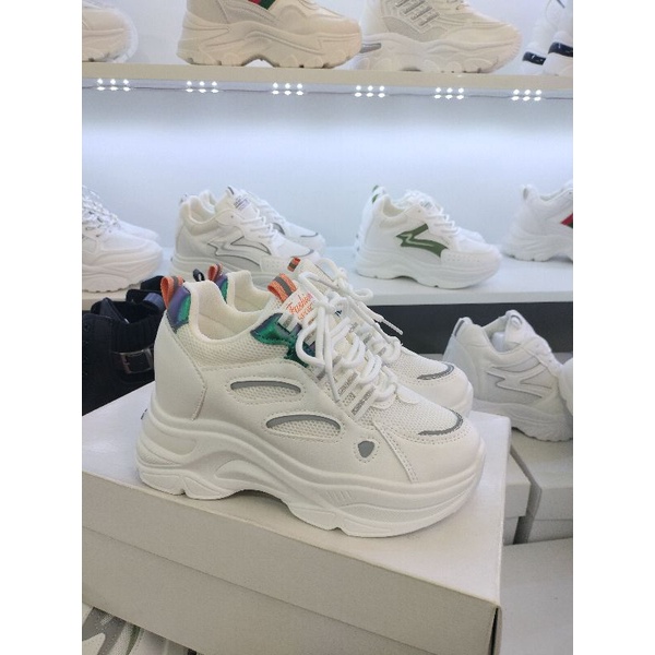 Giầy thể thao nữ độn đế 8 phân siêu nhẹ cao cấp