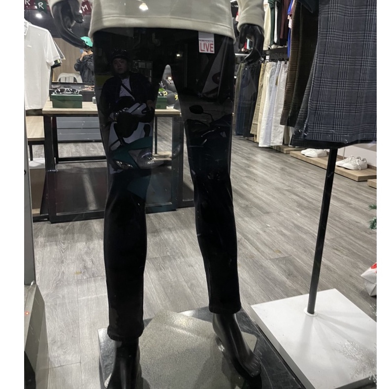 Quần Jean Nam LACOSTE LIVE Màu Full Đen 2023 Form SlimFit Mềm Mịn Co Giãn Hàng Xuất Xịn Có Big Size