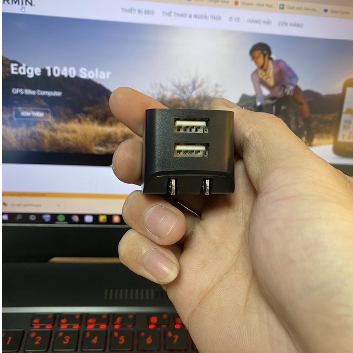 Củ sạc Garmin Dual Port USB - Chính hãng Garmin Việt Nam