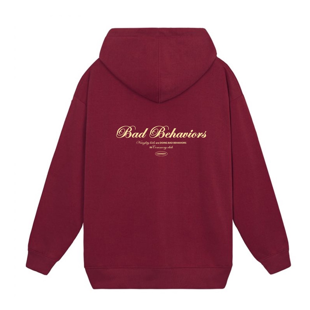 Áo khoác nỉ hoodie SAM CLO nam nữ có mũ tay dài thu đông freesize dáng Unisex CHUI BAD BEHAVIORS