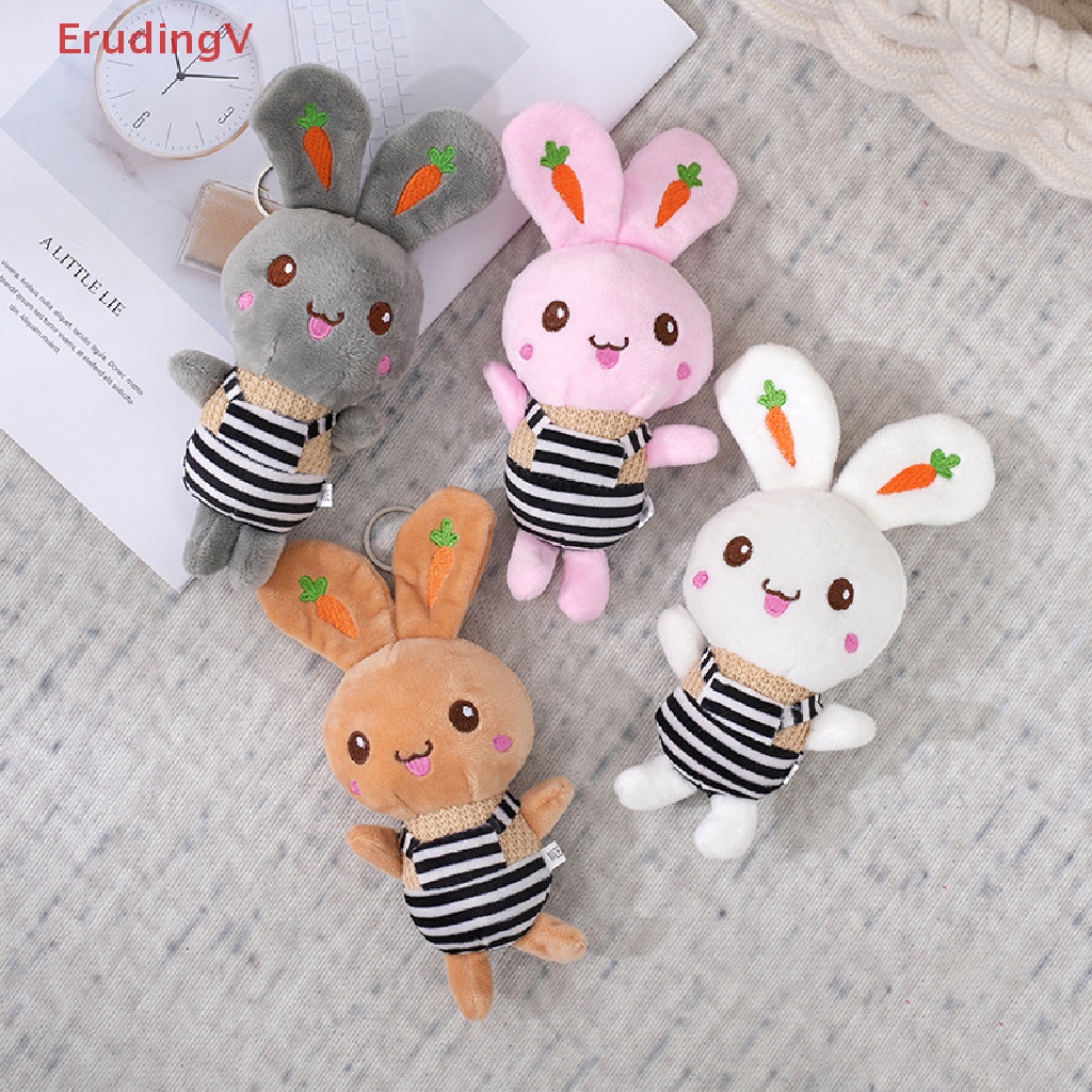 [ErudingV] Móc Khóa Búp Bê Thỏ Nhồi Bông Mềm Mại Đáng Yêu Sáng Tạo Thích Hợp Làm Quà Sinh Nhật
