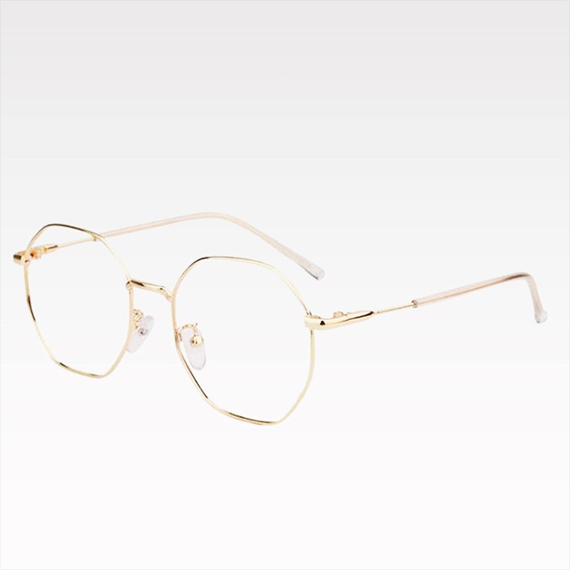 Kính Chống Ánh Sáng Xanh Tròng 0~600 PTQ Gọng Kim Loại Có Thể Thay Thế Cho Máy Tính