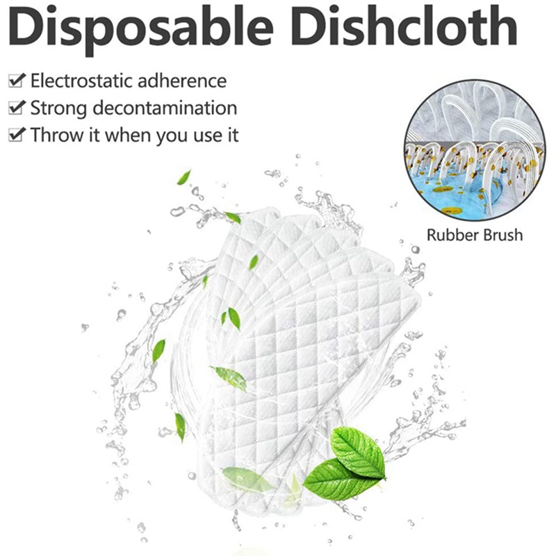Bộ 100 Khăn Lau Dùng Một Lần Cho Rô Bốt Hút Bụi Ecovacs Deebot Ozmo T8 T9