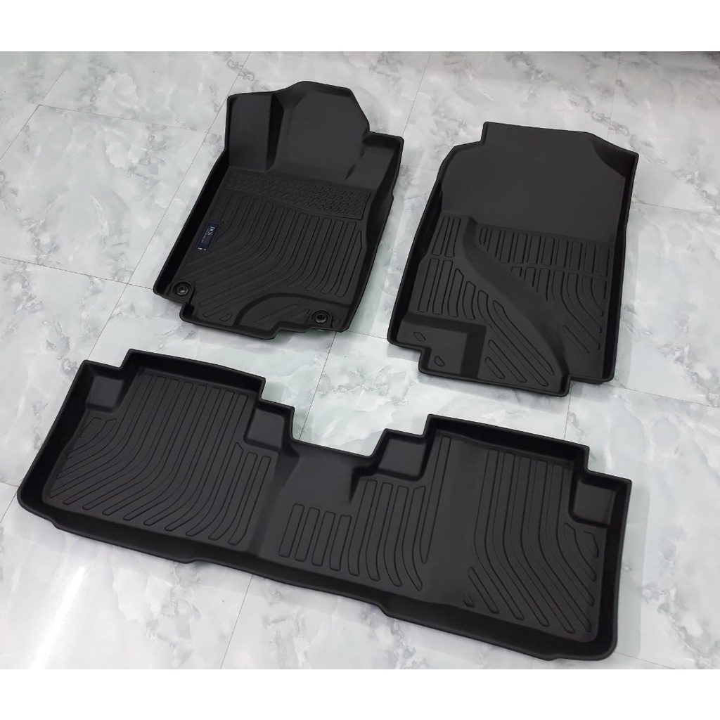 Thảm lót sàn cho xe Honda CRV 2013-2017 thương hiệu DCSMAT, chất liệu TPE cao cấp