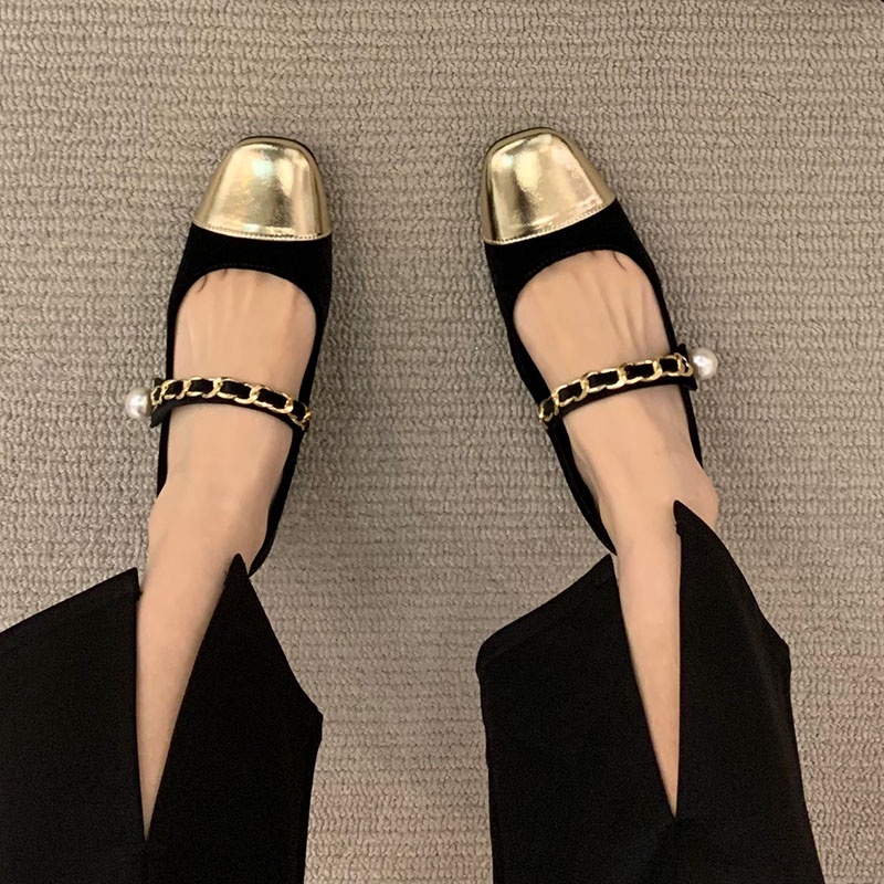 Giày cao gót IELGY mũi vuông phong cách Pháp ngọt ngào xinh xắn dành cho nữ