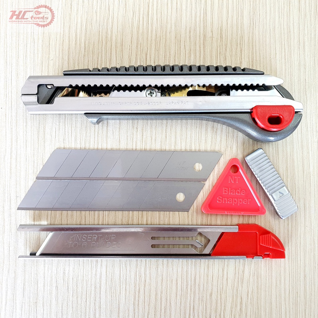 Dao rọc giấy NT Cutter L-2000RP hợp kim nhôm Made In Japan