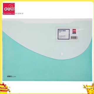 Túi đựng hồ sơ, tài liệu A4 Deli 5506, có 2 ngăn, cứng đẹp,túi cúc chất lượng, văn phòng phẩm giá rẻ, đồ dùng học sinh