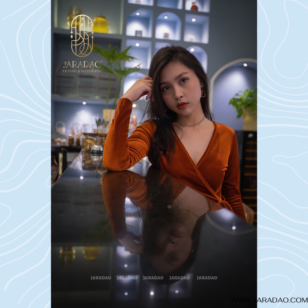 Váy ôm body sexy nhung tăm thời trang thiết kế dự tiệc sang chảnh BST Retro Âu Mỹ JARADAO - Keva Dress